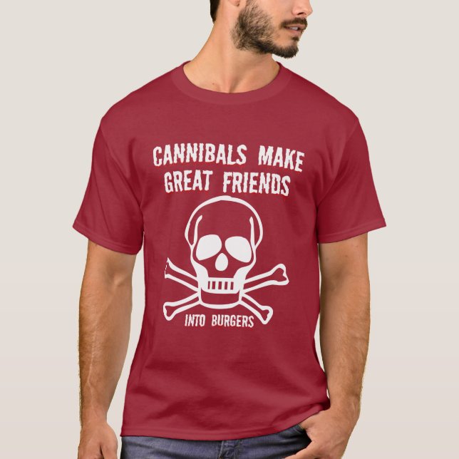 Camiseta Canibal engraçados (Frente)