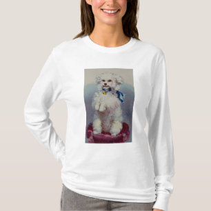 Camiseta Caniche com fita azul