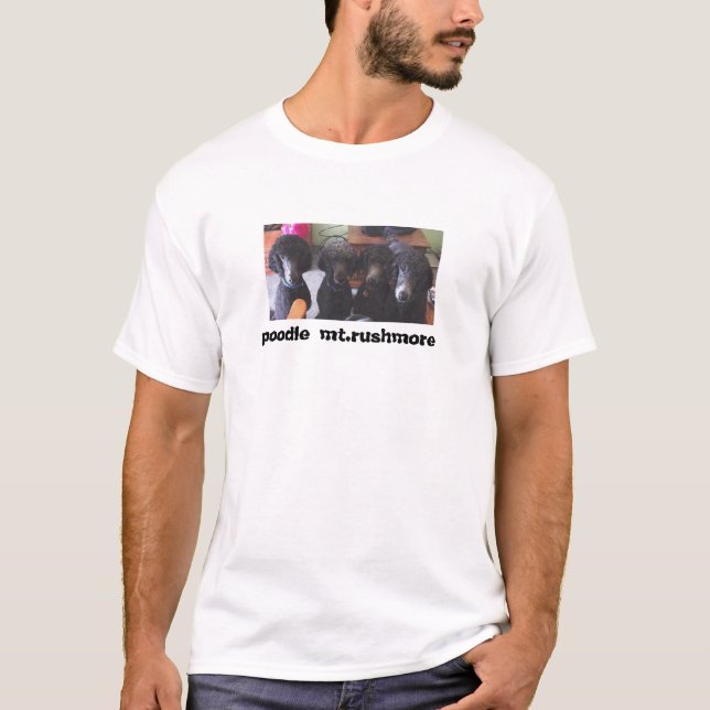 Camiseta caniche o Monte Rushmore (Frente)