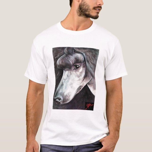 Camiseta Caniche padrão da mostra reflexiva (Frente)