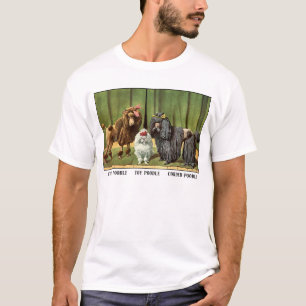 Camiseta Caniches do vintage
