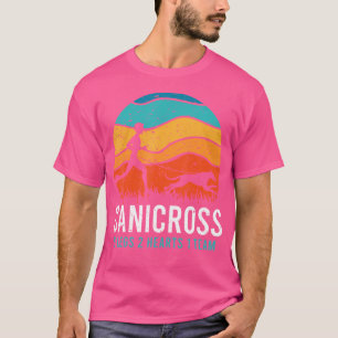Camiseta Canicross 6 Pernas 2 Corações 1 Equipe Cão Engraça
