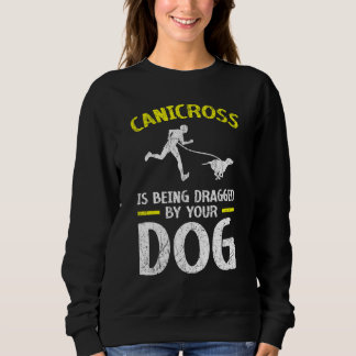Camiseta Canicross Está Sendo Arrastado Pelo Seu Cachorro P