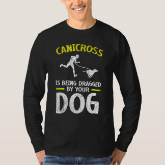 Camiseta Canicross Está Sendo Arrastado Pelo Seu Cachorro P