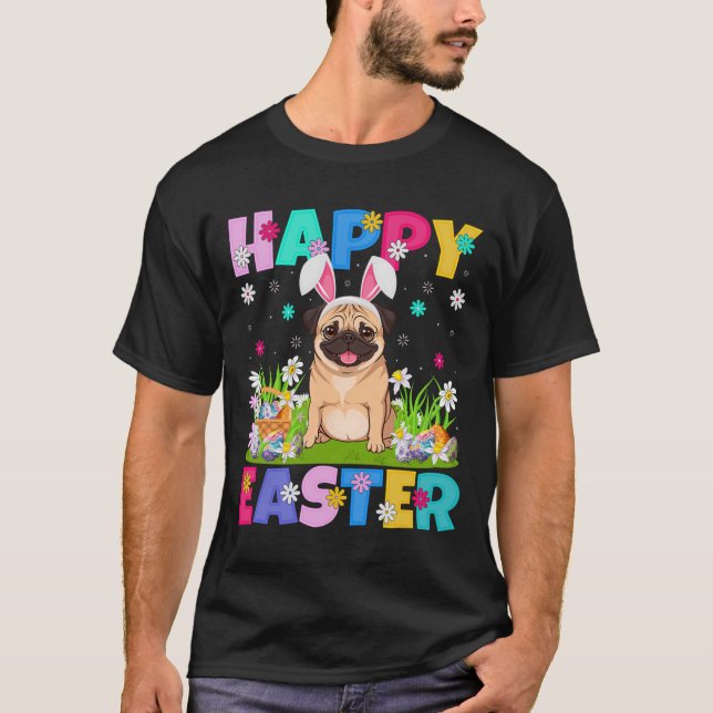 Camiseta Canina Felz pascoa Cães Cachorro Cachorro Cachorro (Frente)