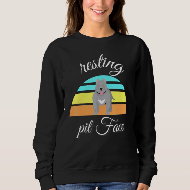 Camiseta Canina Para Descanso Para O Pitbull (Frente)