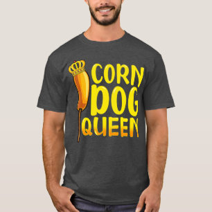 Camiseta Canina Rainha Engraçada Corndog Enchido de Cach