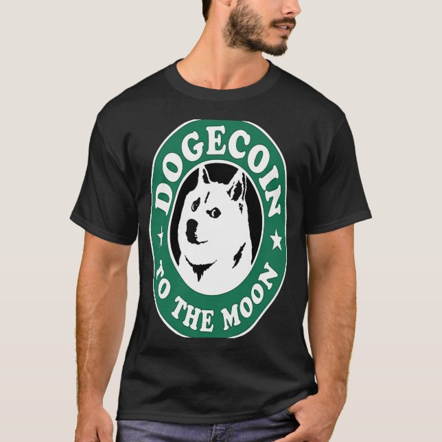 Camiseta Canina Segura-Se Na Cripto-Memória Da Lua (Frente)