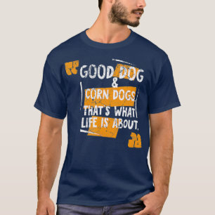 Camiseta Canino Canino Salsicha Quente Cão Adoro Cães Cacho