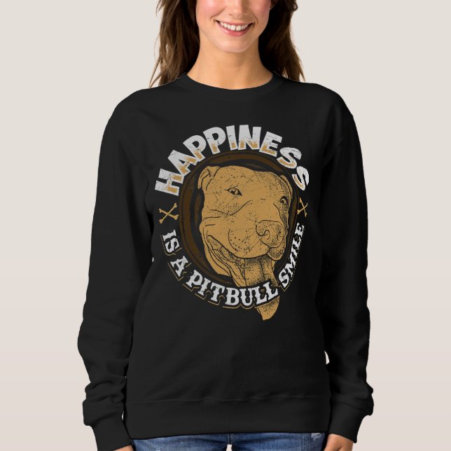 Camiseta Canino de Sorriso Pitbull (Frente)