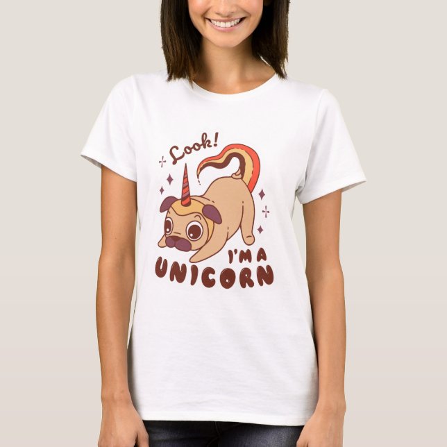 Camiseta Canino de Unicorn (Frente)
