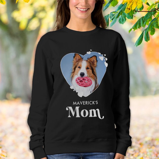 Camiseta Canino MOM Personalizado Pet Foto Cardíaca Pet Lov (Criador carregado)