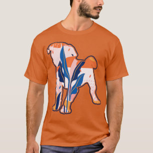 Camiseta Canino Presente Pet Lover Hippie Pug