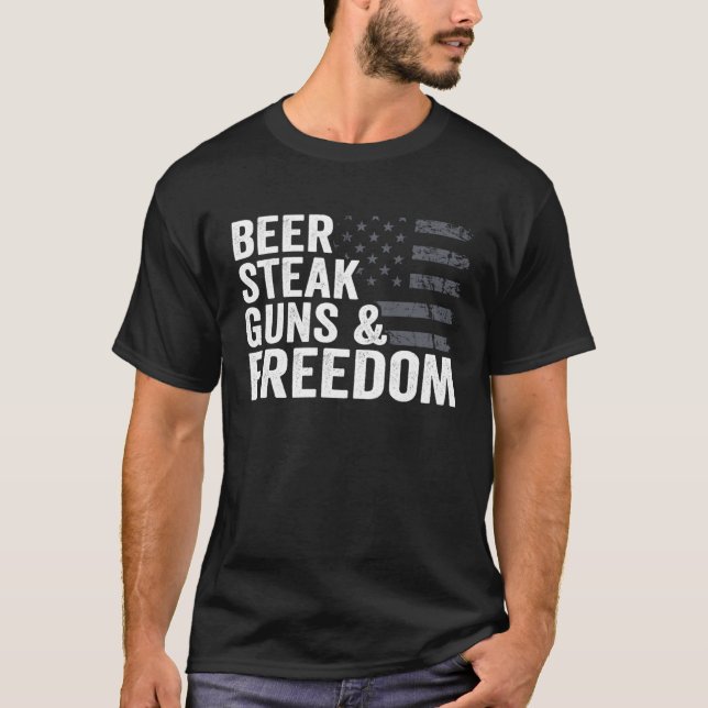 Camiseta Caninos Café Armas e Liberdade Pro Armas Sinalizad (Frente)