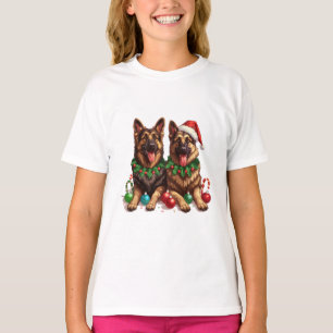 Camiseta Caninos de German shepherd de Natal