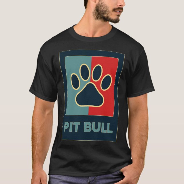 Camiseta Caninos Legal Para Cães-De-Pé-De-Pé-Touro  (Frente)
