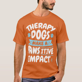 Camiseta Caninos Terapêuticos Cães Pawsitive ImpacTherapy M