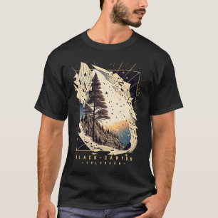 Camiseta Cânion Negro do Gunnison Colorado Vintage Fore