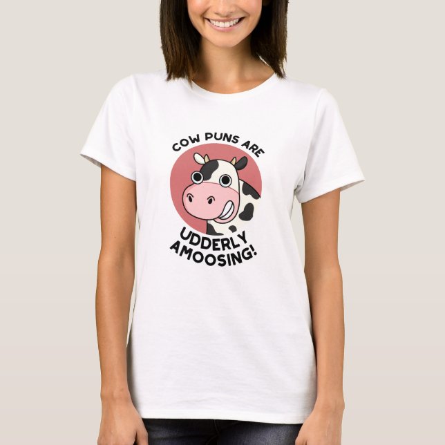 Camiseta Canis De Vaca Não Idosos Com Arma De Animais Engra (Frente)