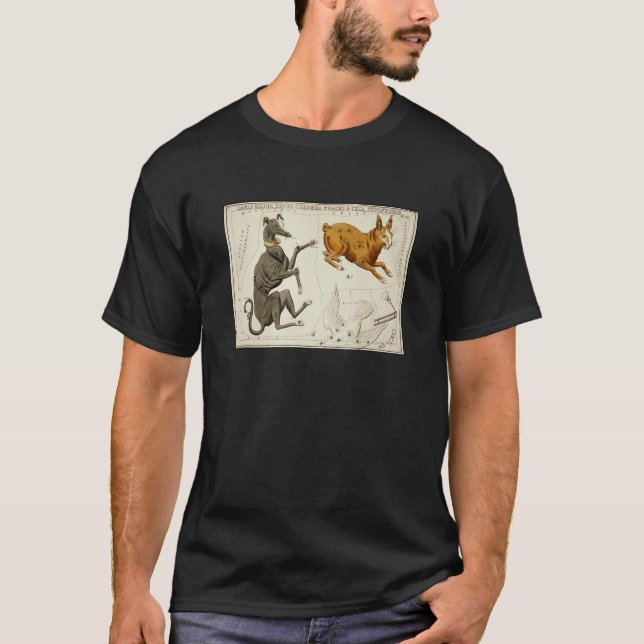 Camiseta Canis Major Star Chart Constulation Horoscope Zod (Frente)