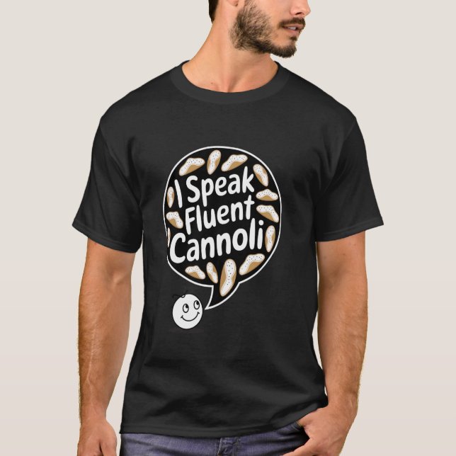 Camiseta Cannoli Eu Falo Cannoli Fluentemente (Frente)