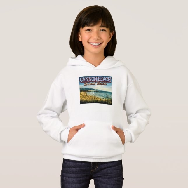 CAMISETA CANNON BEACH - HAYSTACK ROCK - OREGON EUA (Frente Completa)
