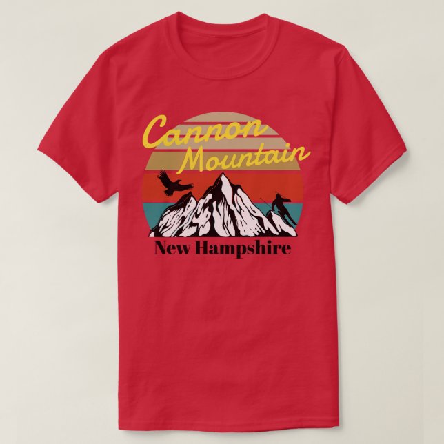 Camiseta Cannon Mountain ski New Hampshire (Frente do Design)