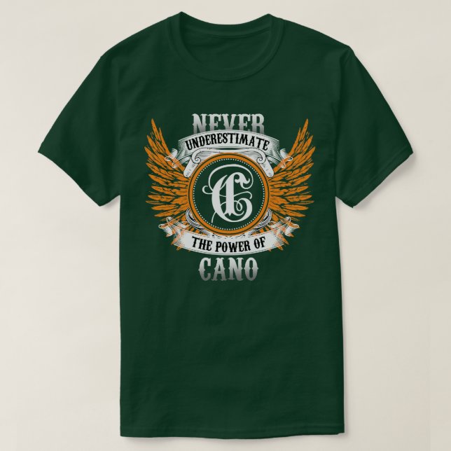 Camiseta Cano Name Shirt Nunca Subestima O Poder De C (Frente do Design)