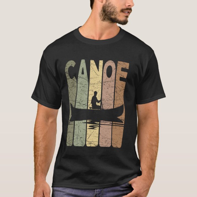 Camiseta Canoa Canoagem Vintage Canoa Remo Retro (Frente)