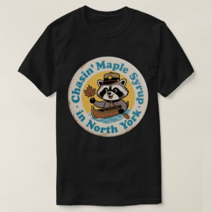 Camiseta Canoa de Guaxinim Retro North York