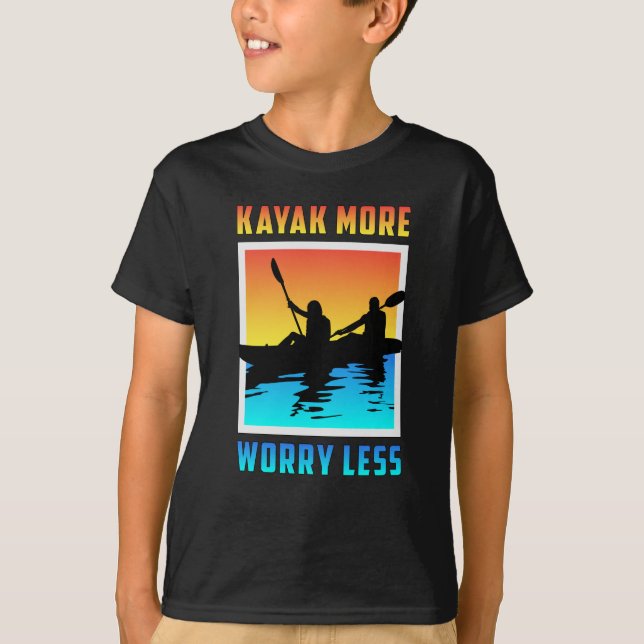 Camiseta Canoa de Kayak Kayaking Canoing Paddle Funny Gift (Frente)
