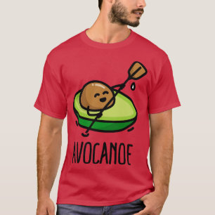 Camiseta Canoa engraçada Avocanoe canoagem abacatada
