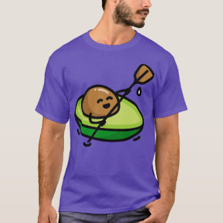 Camiseta Canoa engraçada enovelando abacate pun kayak reman