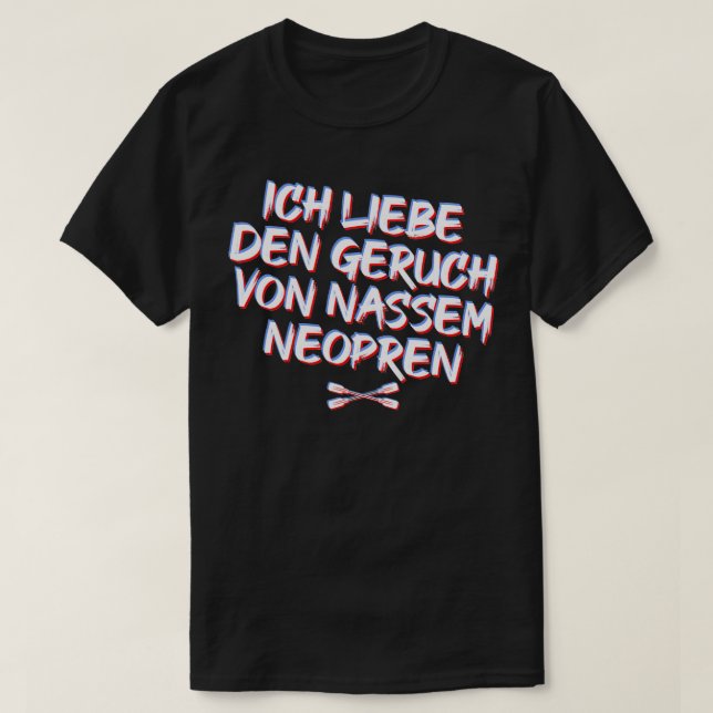 Camiseta canoa molhada de neoprene kayaker kayak (Frente do Design)