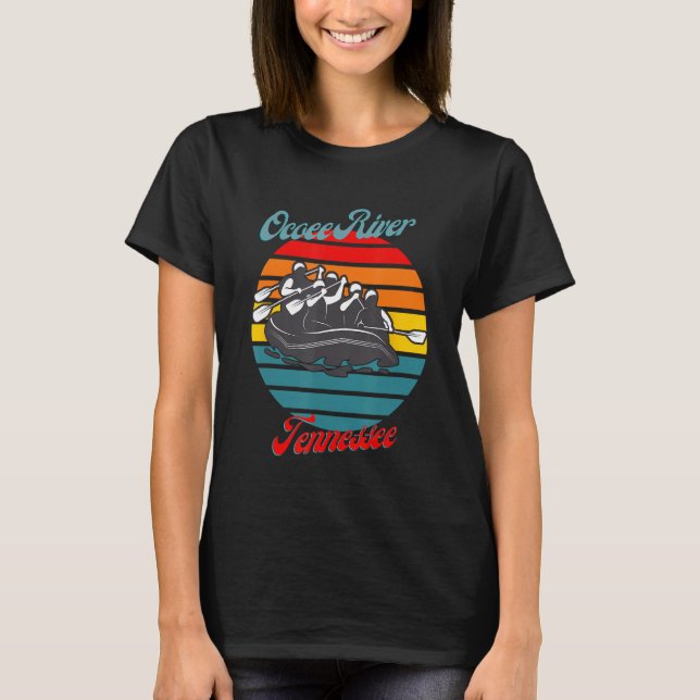 Camiseta Canoagem Branca De Rafa Do Ocoee River Tennessee (Frente)