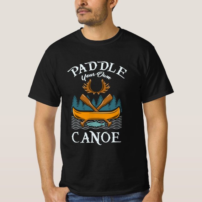 Camiseta Canoagem - Coloque sua própria canoa (Frente)