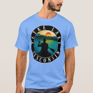 Camiseta Canoagem do Lago Fetke Wisconsin