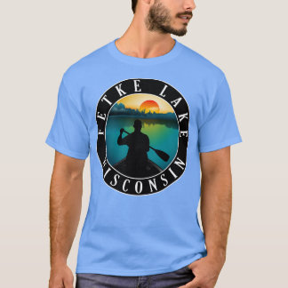 Camiseta Canoagem do Lago Fetke Wisconsin