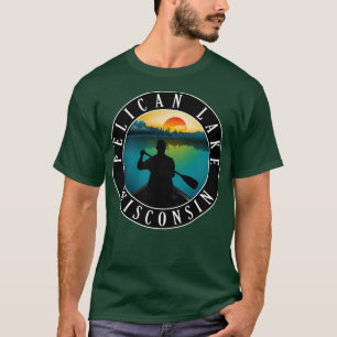 Camiseta Canoagem do Pelican Lake Wisconsin