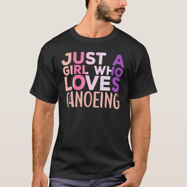 Camiseta Canoagem Roupa Canoe Kayaking para Mulheres (Frente)