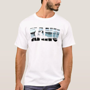 Camiseta Canoagem Vintage Onda Esportes Hídricos