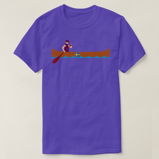 Camiseta Canoe Canoeing Sweden Funny Gift Idea (Frente do Design)