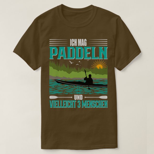 Camiseta Canoe Kayak I like paddling and 3 people (Frente do Design)