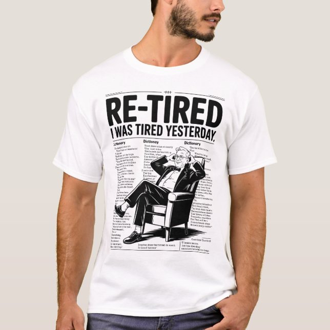 Camiseta Cansado Eu Estava Cansado Ontem (Frente)