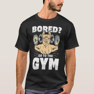 Camiseta Cansado Vai Para A Academia Treino De Halteres Mot