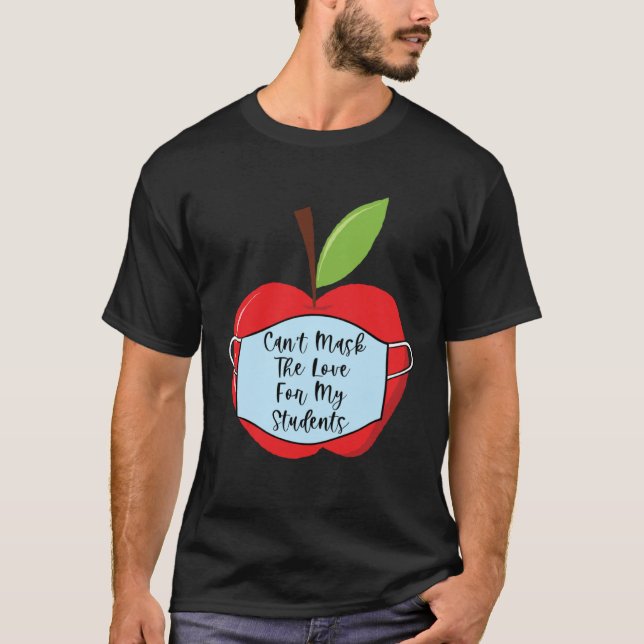 Camiseta Cant Mask Teacher Student Virtual Social Distance  (Frente)
