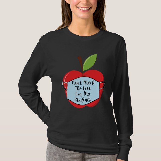 Camiseta Cant Mask Teacher Student Virtual Social Distance  (Frente)