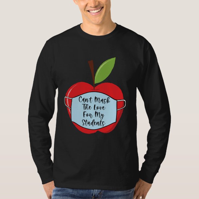 Camiseta Cant Mask Teacher Student Virtual Social Distance  (Frente)