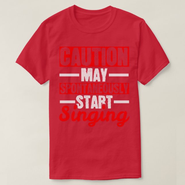 Camiseta Cantando (Frente do Design)
