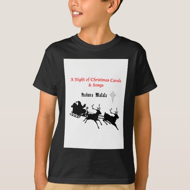 Camiseta Cantando ao longo do Natal - Caróis e Alegria Fest (Frente)